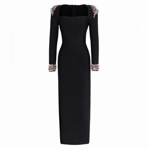 Bella Barnett Sophisticated Black Long Sleeve Dress!